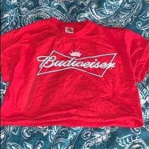 Budweiser cropped t shirt